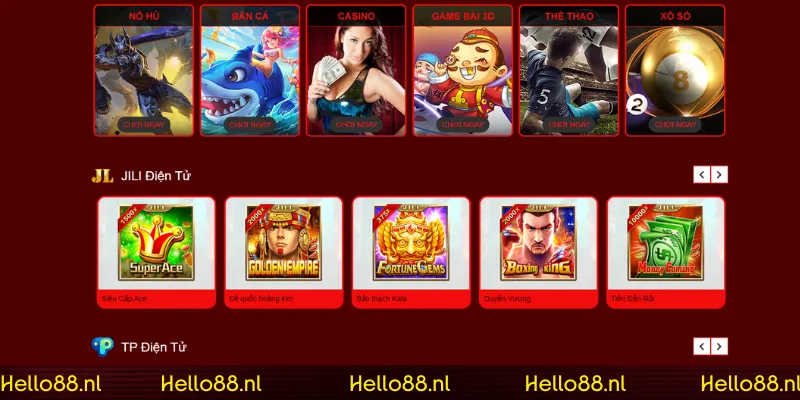 Kho game đa dạng chinh phục mọi khách hàng